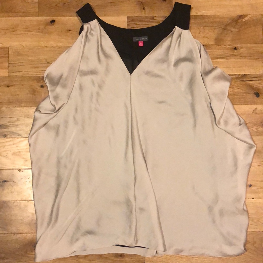 Vince Camuto Silver Sleeveless Blouse